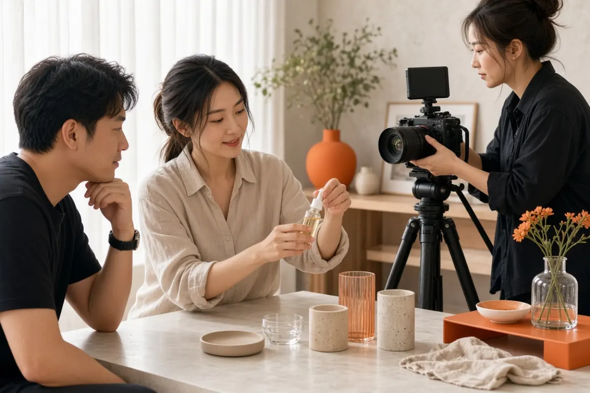 香港創作者與製作團隊合作拍攝品牌內容