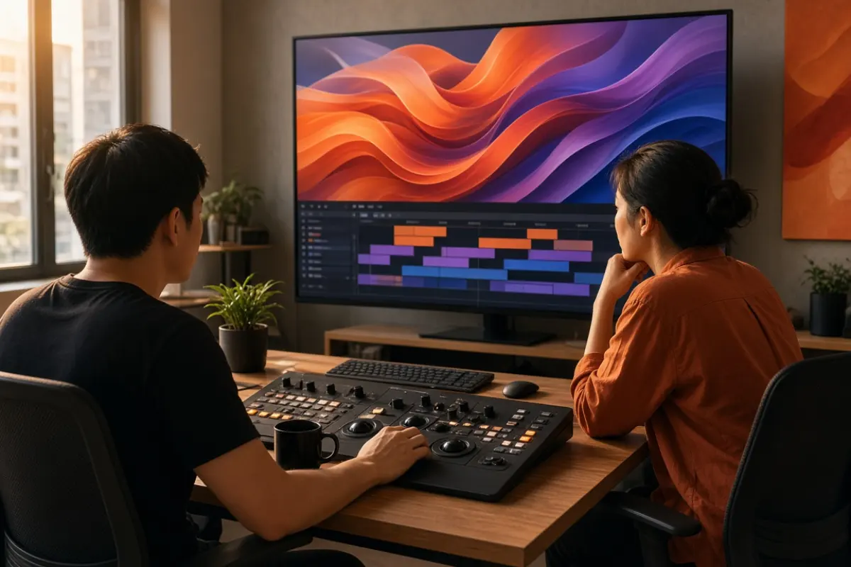 香港後期製作團隊共同剪接及製作影片